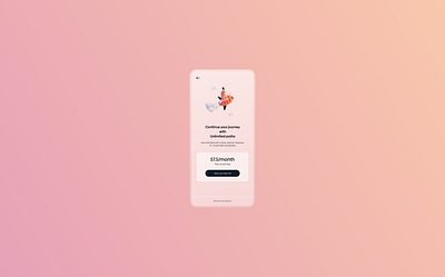 Subscription Page blurred clean dailyui dailyuichallenge glassmorphism
