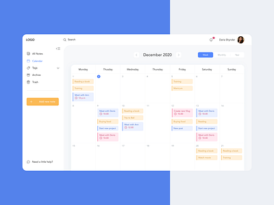 Calendar design interface interface design minimal typography ui ui design ux web website