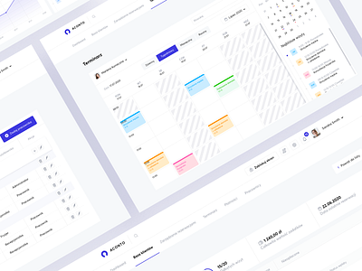 Akonto b2b sales beauty beauty product calendar clean dashboard design desktop header minimal schedule ui ux web webdesign