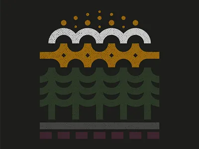 Trees and stars badge brand design draw drawing forest graphic design icon identity illustrate illustration logo nature outdoors stars trees woods