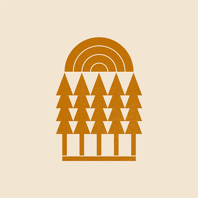 Day time forest badge brand day time design draw drawing forest graphic design identity illustrate illustration logo outdoors print sun trees woods