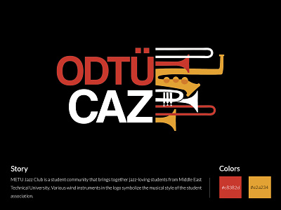 METU Jazz Club - Logo ankara caz club design jazz logo metu odtü