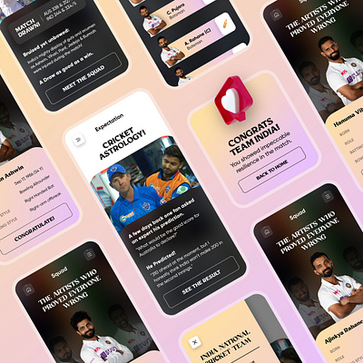 Indian Team Mobile App app app design branding design designer minimal mobileapp mobileappdesign productdesigner ui uiuxdesign ux visualdesign