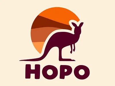 Kangaroo Logo dailylogo dailylogochallenge day 19 hopo kangeroo logo vector
