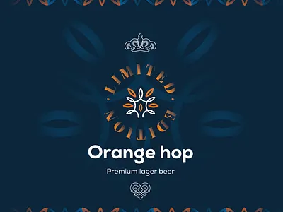 OrangeHop Beer Can 1. beer beer art beer branding beer can beer label creative drinks illustration illustrator less is more logo logo design logodesign logotype package design packagedesign packaging packaging design