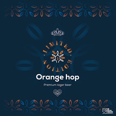 OrangeHop Beer Can 1. beer beer art beer branding beer can beer label creative drinks illustration illustrator less is more logo logo design logodesign logotype package design packagedesign packaging packaging design