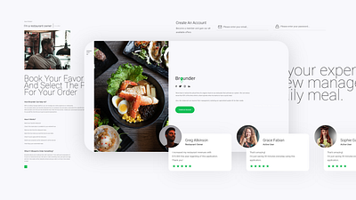 Restaurant Application app branding concept design food light theme minimalistic prototype restaurant ui design ux design webdesign website design