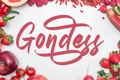 Free Gondess Script Font ballpoint beautiful brochure brush calligraphy card classic clean elegant fashion flyer font handwriting hotel invitation lettering light logo modern pen