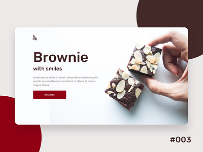 Day 003 (Landing Page) - Daily UI Challenge brownie daily ui daily ui challenge daily ui landing page dailyui dailyui 003 home page homepage landing page landingpage web design webdesign