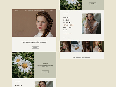 Redesign of a jewelry website branding fashion website femine jewelry design jewelry shop landing design landing page minimal modern redesign redesign concept ui uidesign webdesign women