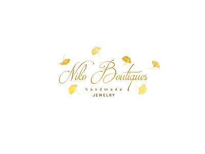 Niko Boutiques - Logo branding design gold golden handmade illustration illustrator jewelry logo photoshop vector