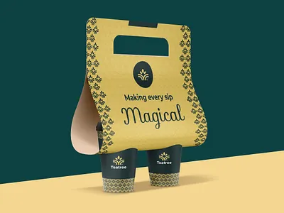 Teatree branding Cup Holder brand brand identity brandidentity branding branding agency branding and identity branding concept branding design design design agency graphic graphic design icon identity design illustration logo symbol symbol icon tea cup tea design
