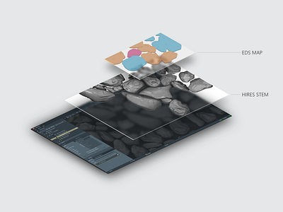 Mineralogy Analytics design maps microscopy portfolio ui