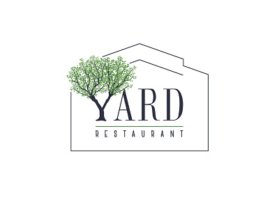 Yard - Logo branding design green illustration illustrator logo nature nature logo restaurant logo yard