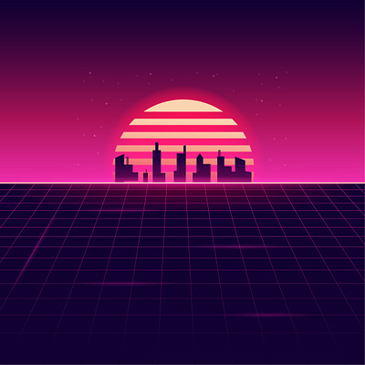 Retro background design illustration retro vector