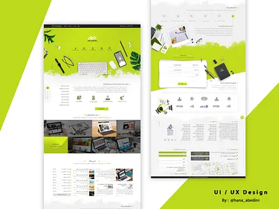 Ui / Ux Design for a website-design company branding design flat startup ui ux web website