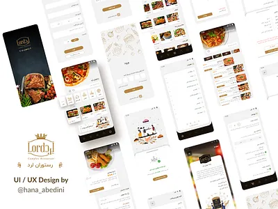 Ui / Ux Design for an application about food delivey app application design flat food food delivery foodapp startup ui ux
