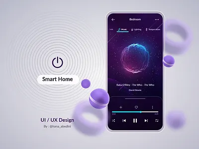 A Concept Design for Smart Home app app application design flat smarthome ui ux