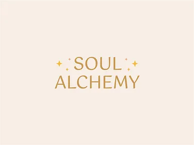 Soul Alchemy Logo branding cosmic elegant energy feminine gold healing logo pink rekik spiritual stars