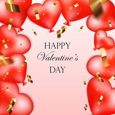 Banner "Happy Valentine's Day " 2021 design heart illustration valentine day valentines vector