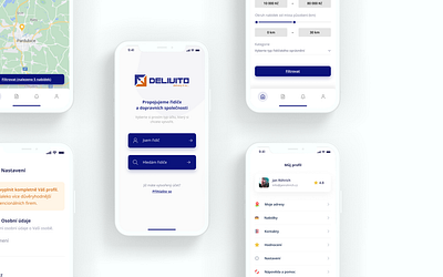 Delivito – Mobile App design for carriers app app design application carriers design design app digital graphic design mobile app design mobile design ui ui design ux ux design