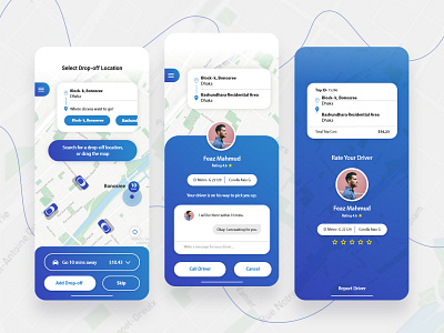 Ride Sharing Application adobe xd android app android app design ios app ios app design mobile app ride app ride share ride sharing app ui design