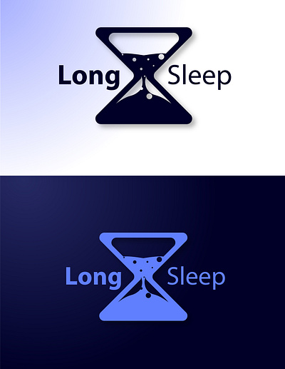 Long Sleep hourglass Logo adobeillustration dailylogo design golden ratio logo goldenratio graphic design hourglass logo illustration logo