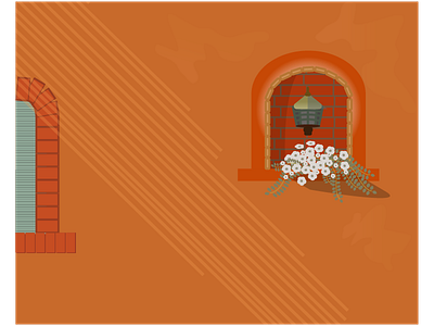 orange wall colors design graphic design illustration minimal