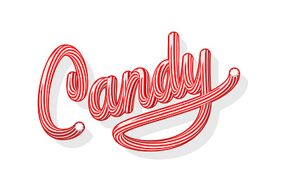 Candy design illustration letter lettering letters typo typogaphy typography vector