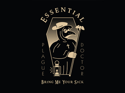 Essential Worker branding bring bring me your sick death design doctor essential hay hayhaily logo logo design logo mark logos logotype minimal plague plague doctor sick worker