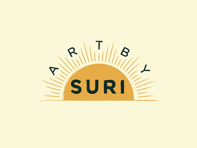 Art By Suri art artist artist logo artistic artists branding design hay hayhaily logo logo design logo mark logos logotype minimal sun sunlogo sunny sunrise sunset