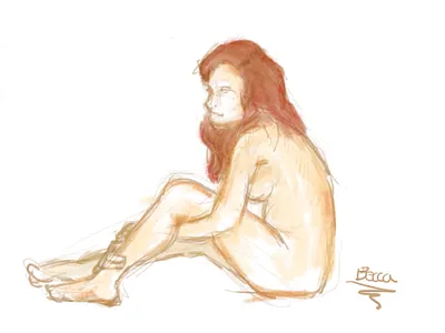 Figure study anatomy art classical art digital painting female human body sketch
