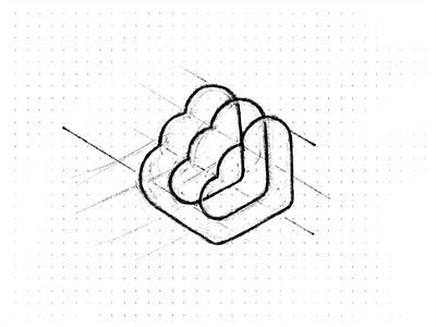 Cloud sketch brand branding cloud clouds connect data design greed hosting icon identity logo mark minimal servers sketch speed startup symbol