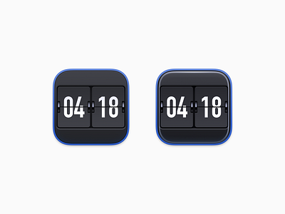 Eon Timer Icon 2 bigsur icon big sur icon eon timer flip clock ios icon iphone icon mac icon macos icon osx icon mechanical clock operating system icon os icon realistic icon app icon sandor skeu icon skeuomorph icon skeuomorphism icon user interface icon ui icon gui