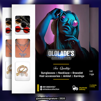 ololade's collection flyer brand branding design flyer flyer design graphic design icon illustration poster typography