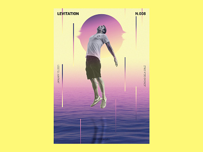 LEVITATION - Poster Design 2021 2021 design adobe photoshop advertisement gradient design inspiration january levitation poster minimalist poster poster art poster challenge poster collection print ads print design print poster print production printing printmaking prints