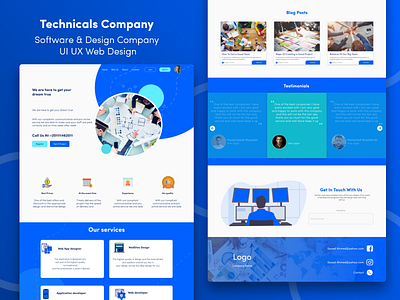 Technicals Company | UI UX Web Design branding community company company profile company web design design design company website illustration portfolio portfolio design portfolio page portfolio site portfolio website software company ui ui company web design ui design ui ux ui ux design ui ux web