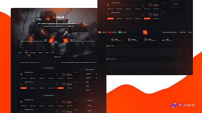 iN.iTiATE - IPS Template by nEx.perts Team adobe dark design designer forum game gaming gaming website invision new photoshop webdesign