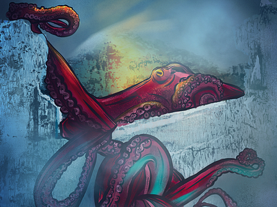 Drawing Prompt: Mountain Octopus