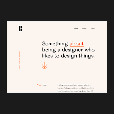 Portfolio Site css animation figma interaction design toronto uidesign uxdesign webdesign webdesigner website animation