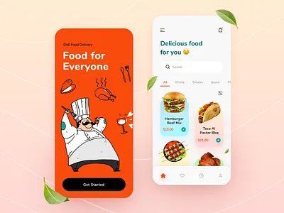 Food Delivery App app cooking delivery dish fastfood food ios kitchen tasty ui ux