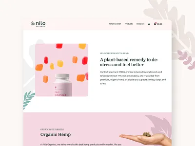 Health and Wellness Supplement Website Shop CBD cbd gummies health landingpage shop supplements webdesign website wellness