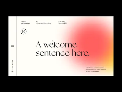 Early Website Concept branding design graphic design landing page logo typography ui ux web design