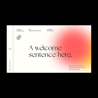 Early Website Concept branding design graphic design landing page logo typography ui ux web design