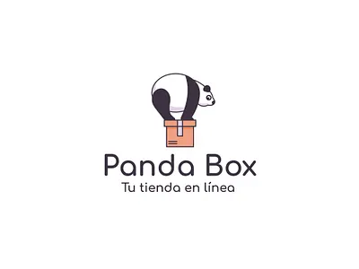 Panda Box Logo artwork branding design graphics illustration illustrator logo vector