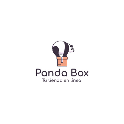 Panda Box Logo artwork branding design graphics illustration illustrator logo vector
