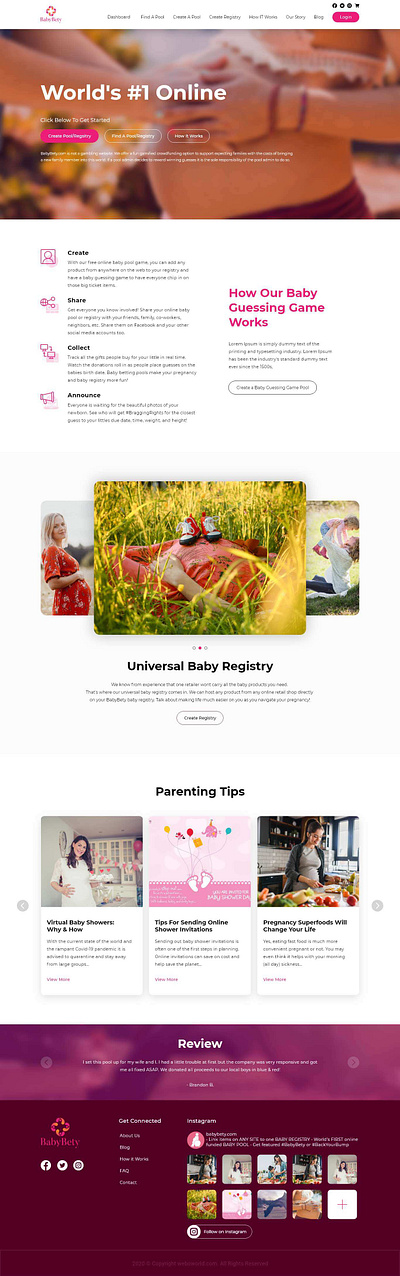 Planning Pregnancy Website branding design ui ux web website