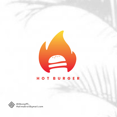 Hot Burger art artwork branding branding design design graphic design logo logo brand logo brand mark logo branding logo mark logodesign logotype