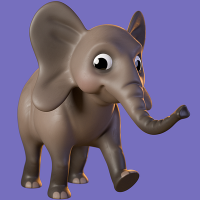 Elephant 3d 3d art 3d artist animation c4d characterdesign cinema 4d motion design render zbrush