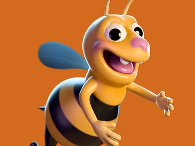 Bee 3d 3d art 3d artist animation c4d characterdesign cinema 4d motion design render zbrush